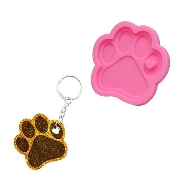 Paw Print Silicone Resin Mold - Picture 2 of 2